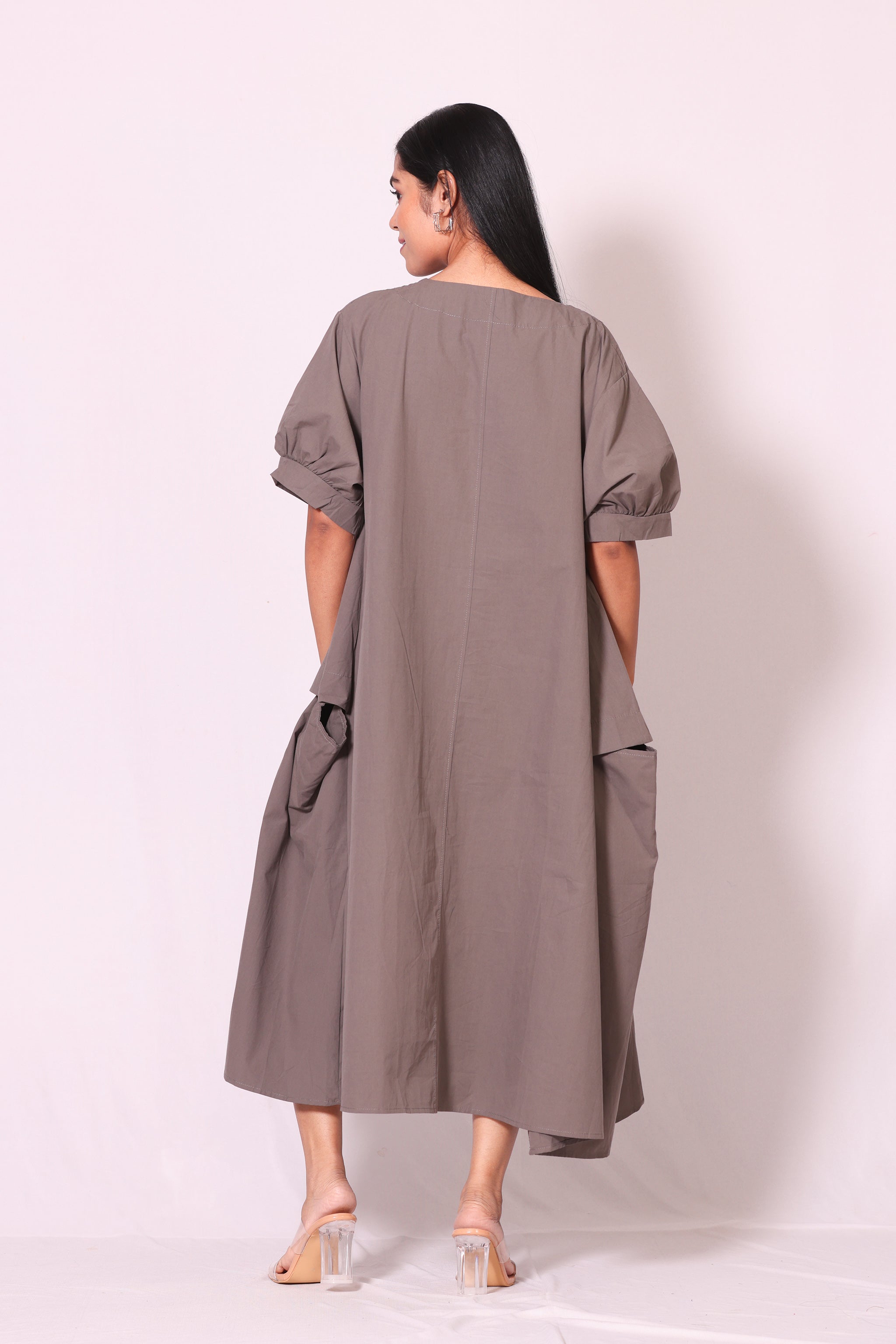 Button Oversized Dress