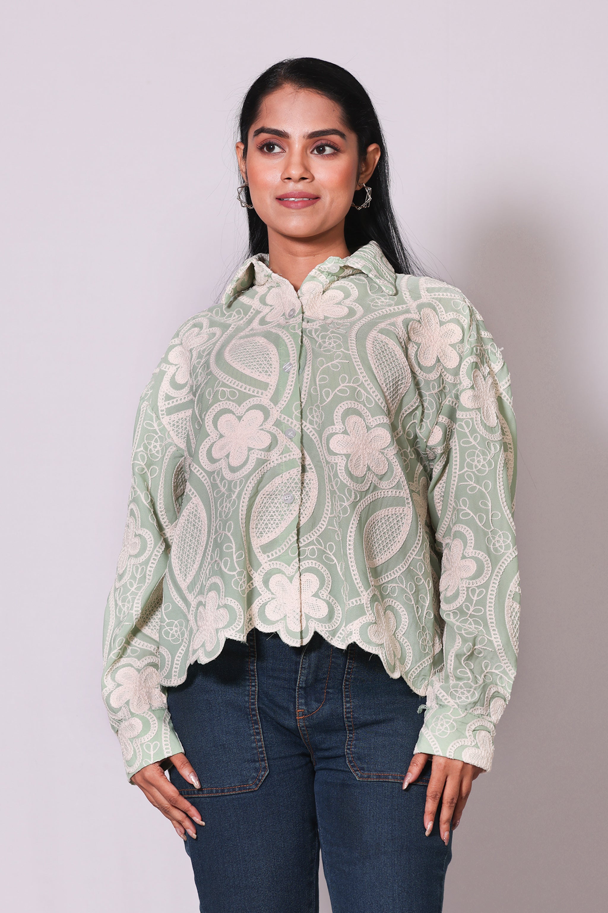 Floral Lace Shirt