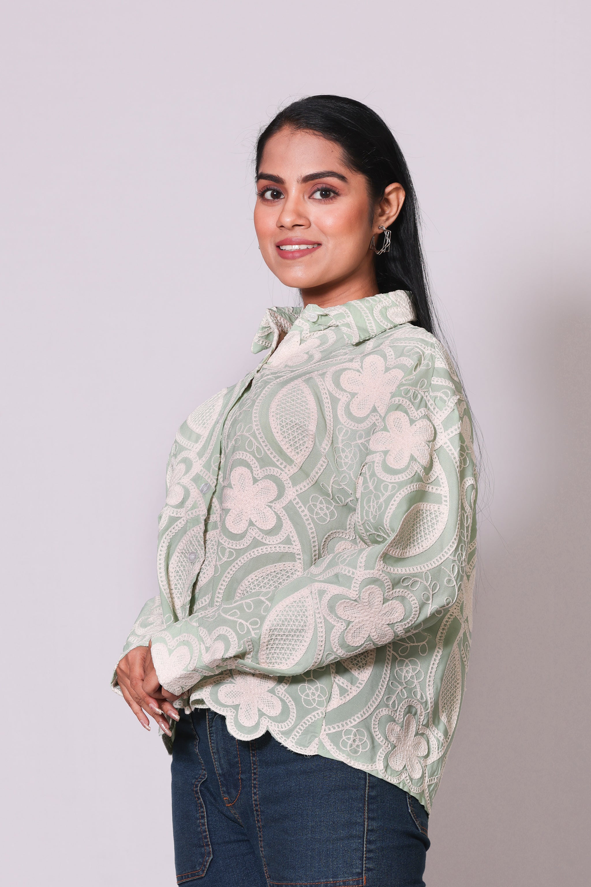 Floral Lace Shirt