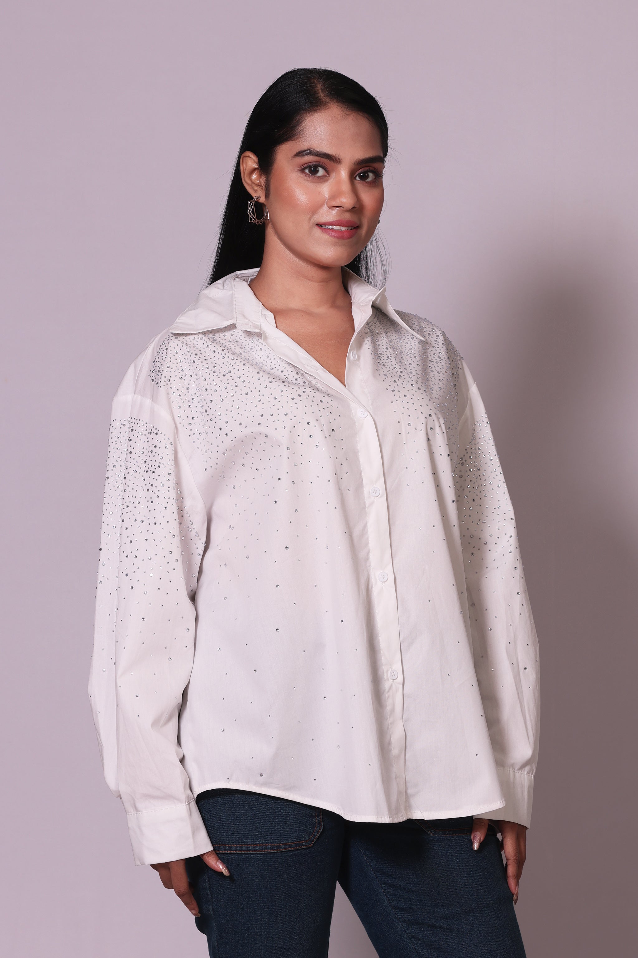 Rhinestone Scatter Shirt