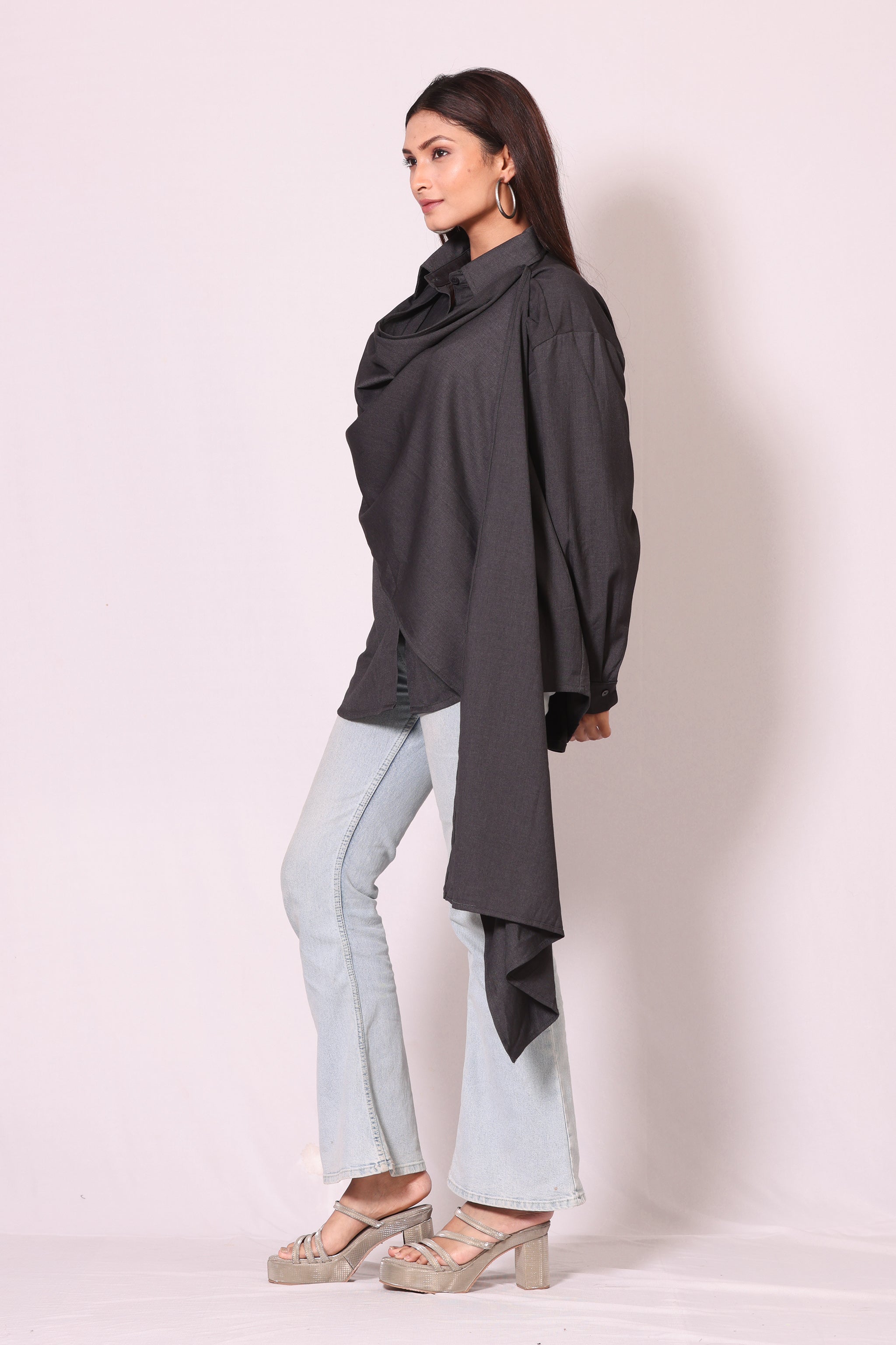 Drape Noir Shirt