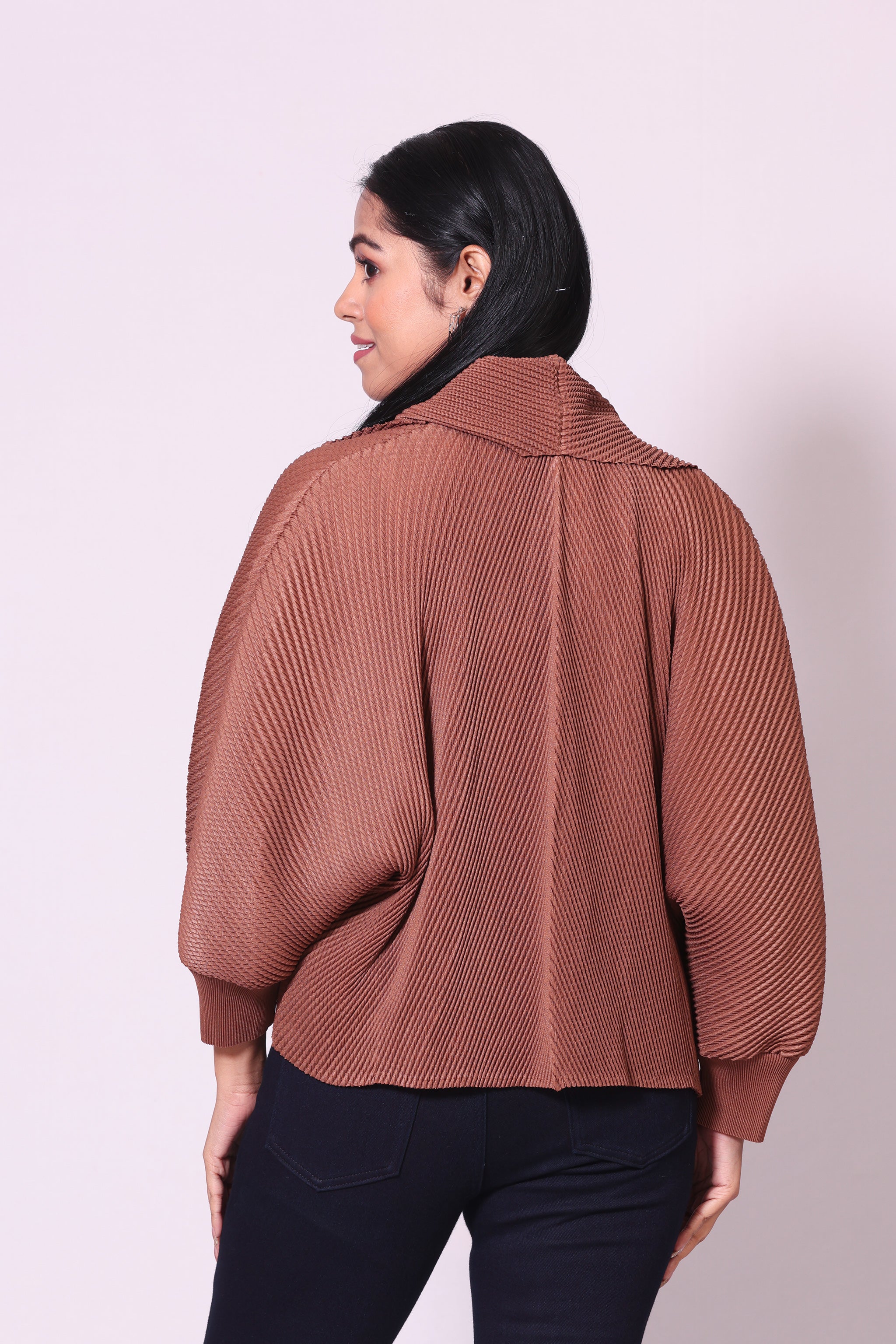 Pleat Zip Shirt