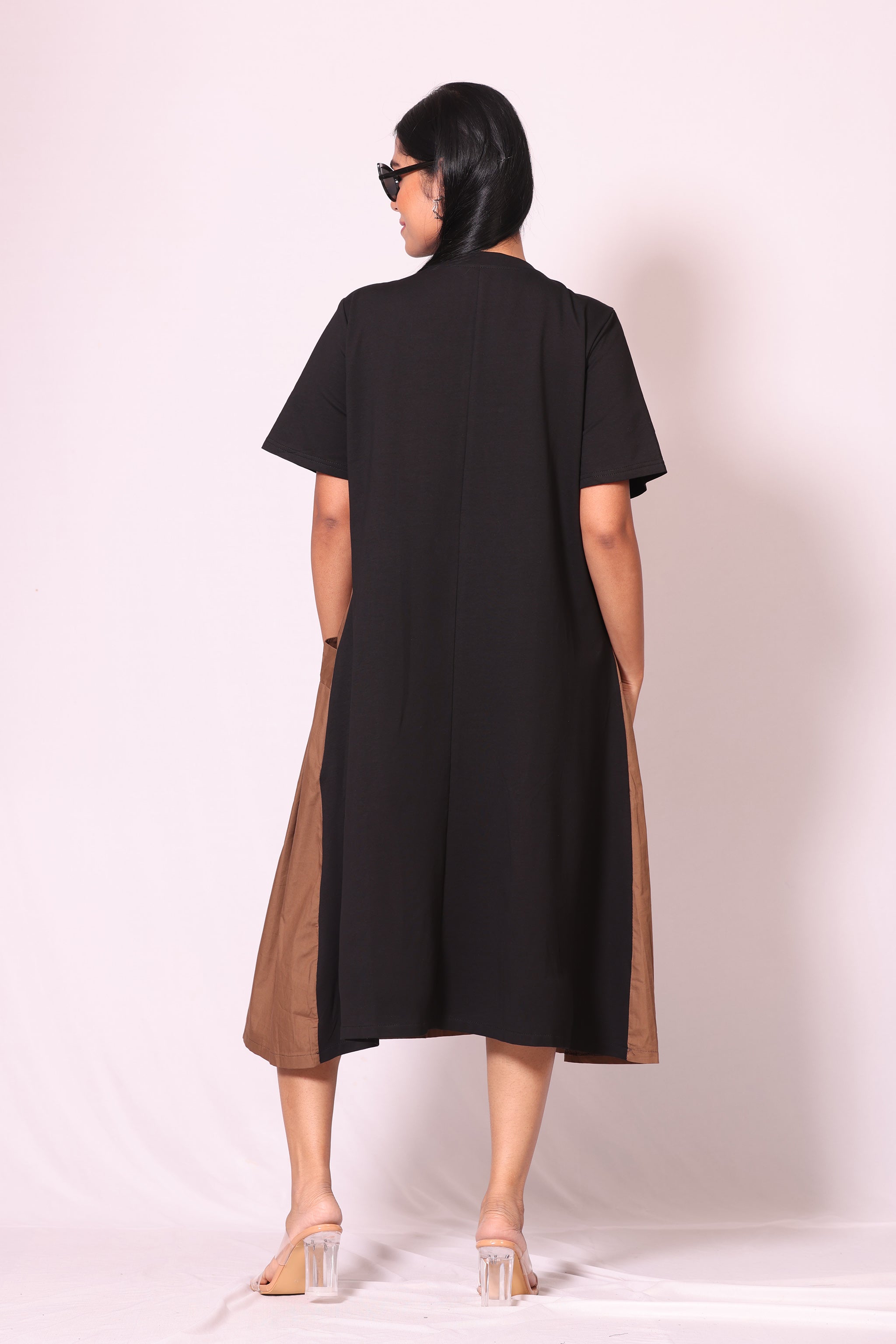 Dual Tone Pocket Dress