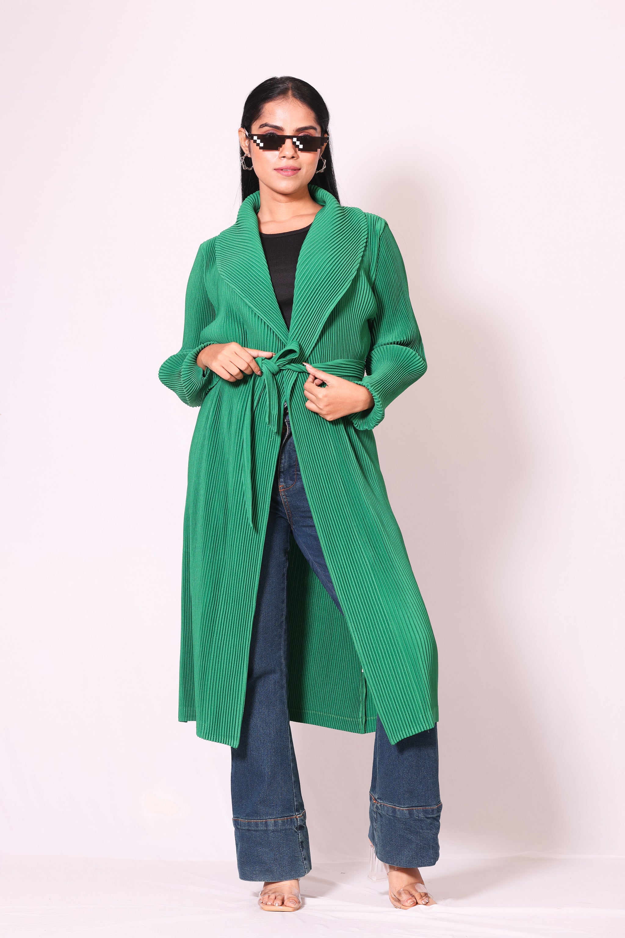 Crinkled Cape Jacket