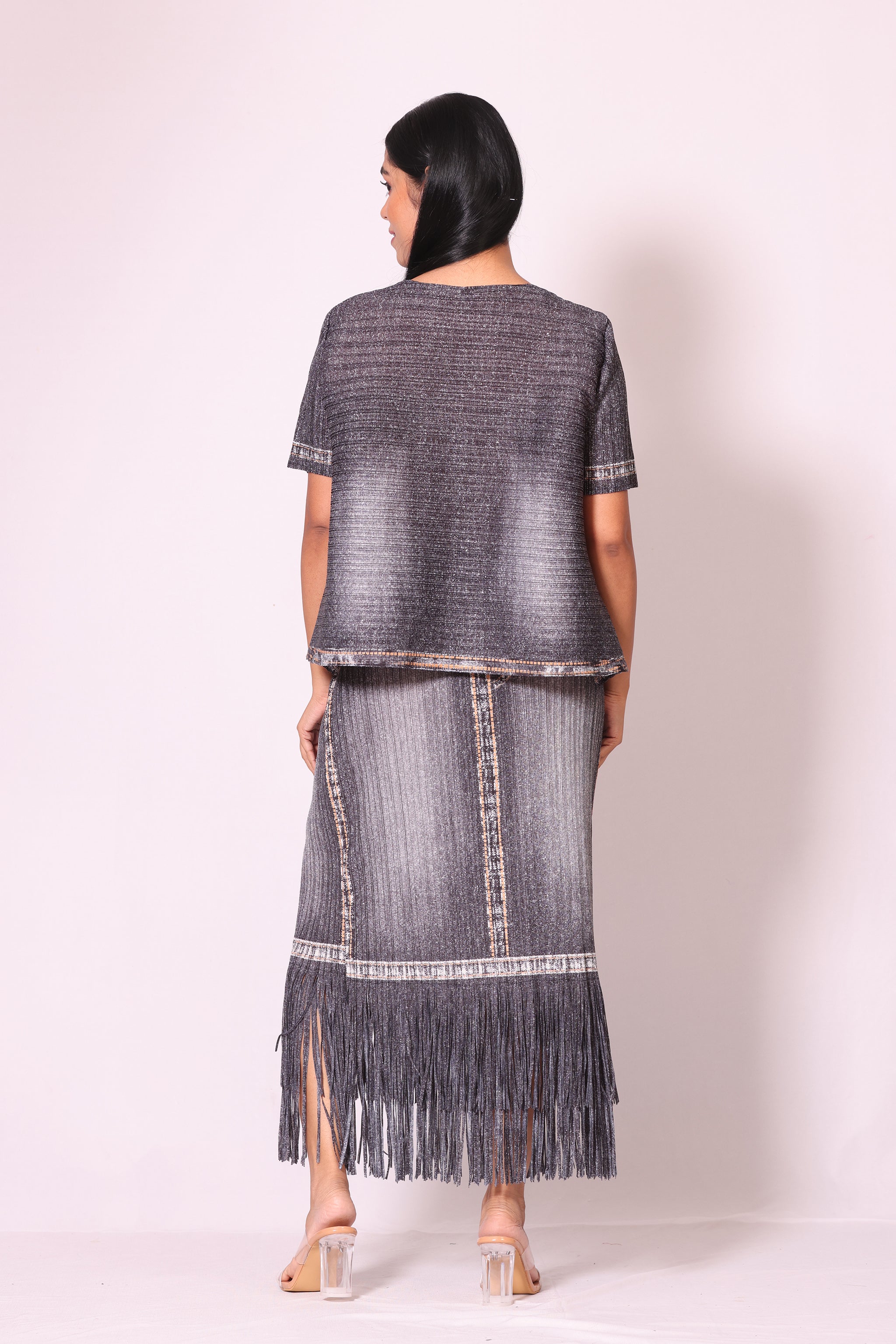 Smoky Wash Skirt Set