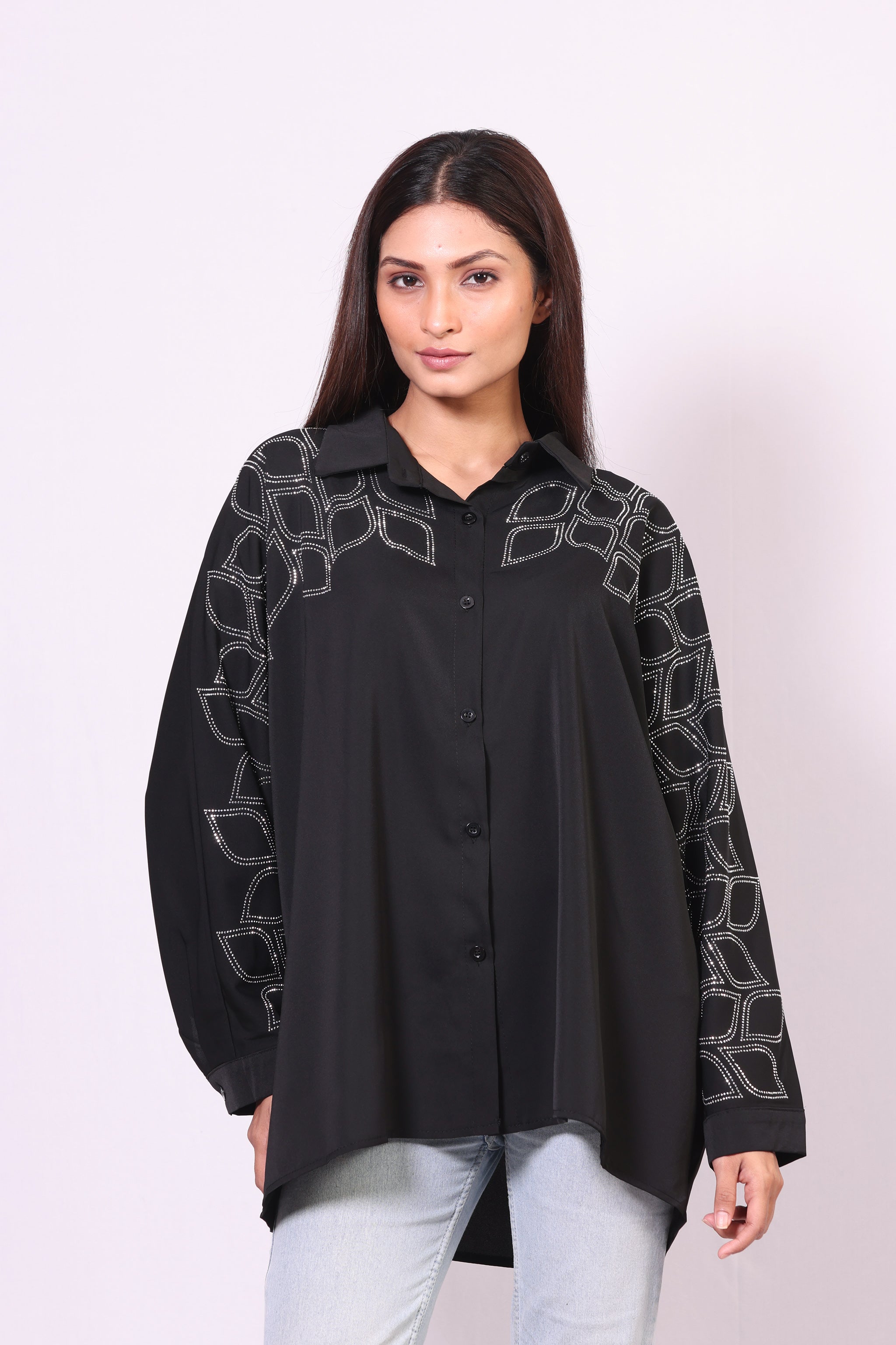 Rhinestone Petal Shirt