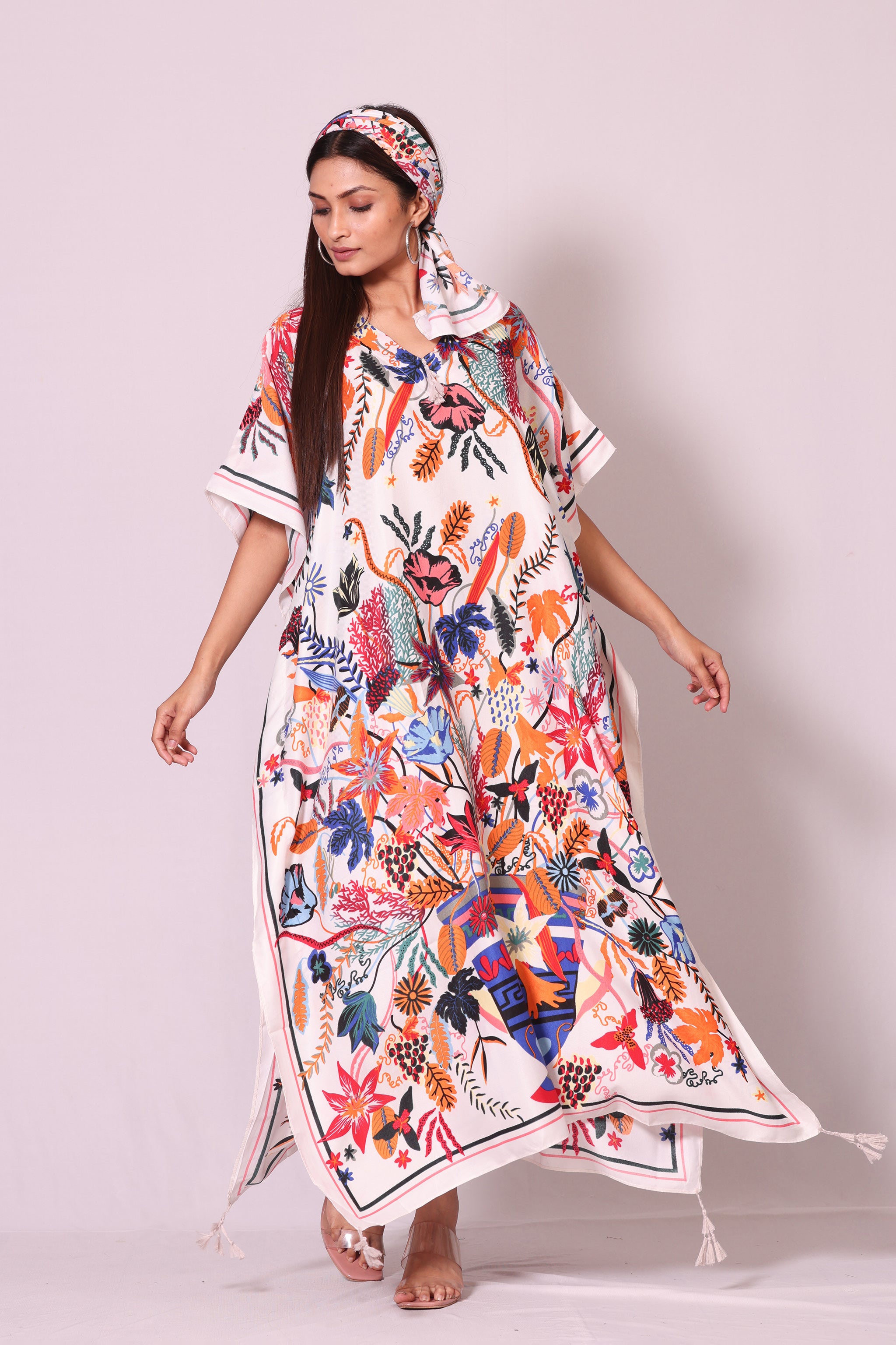 Tropical Bloom Kaftan