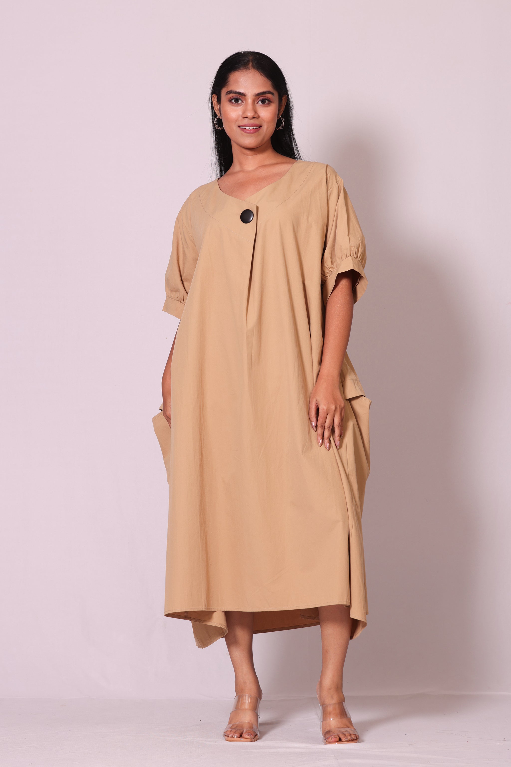 Button Oversized Dress