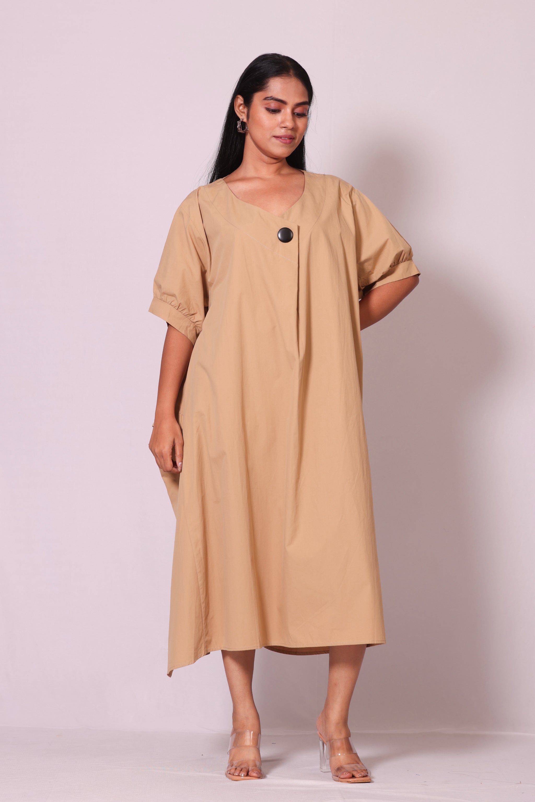 Button Oversized Dress