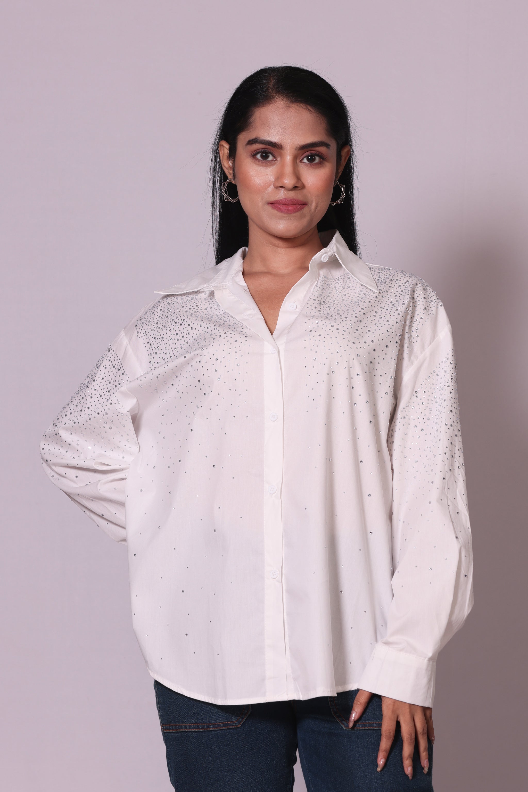 Rhinestone Scatter Shirt
