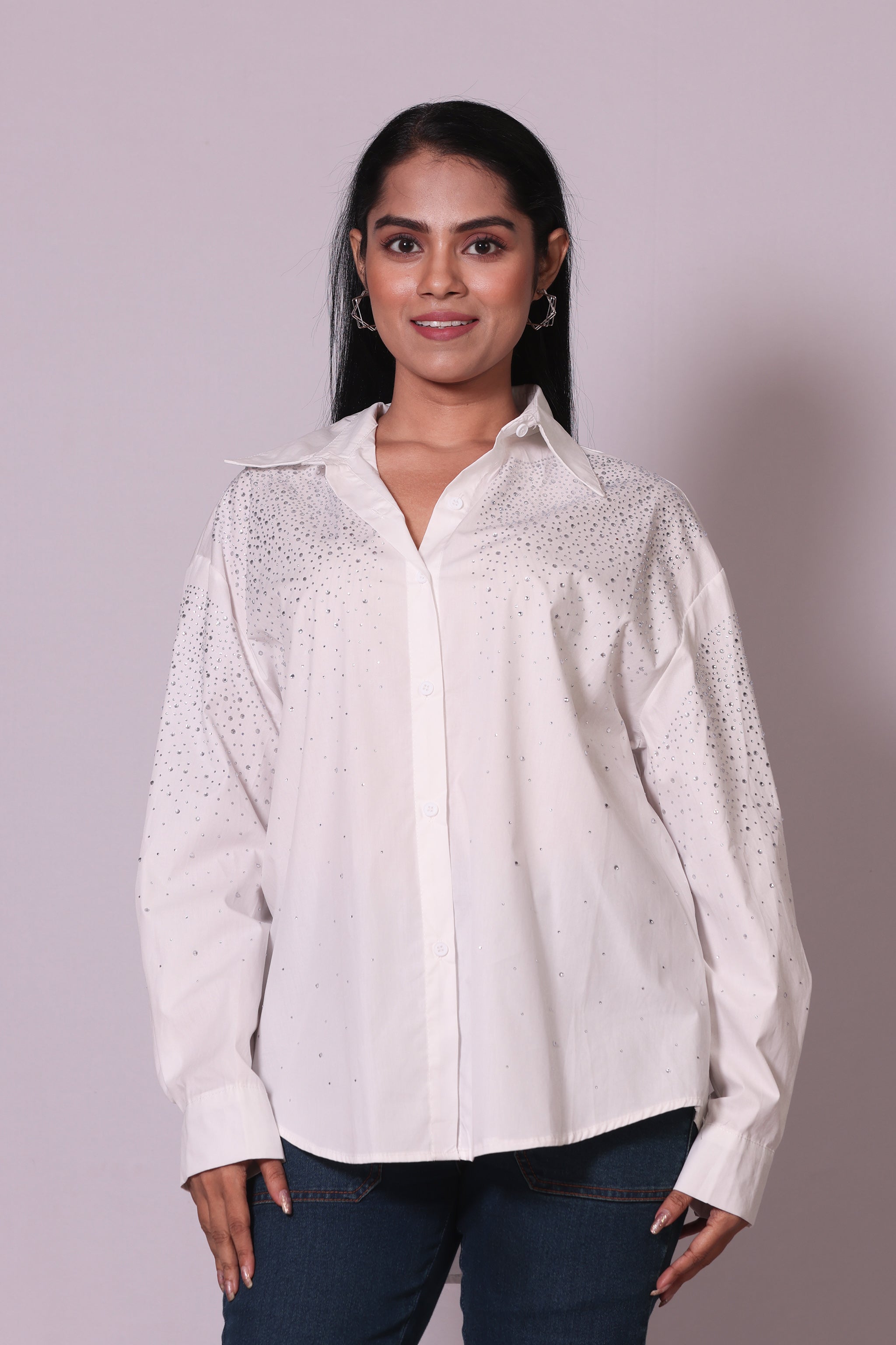 Rhinestone Scatter Shirt