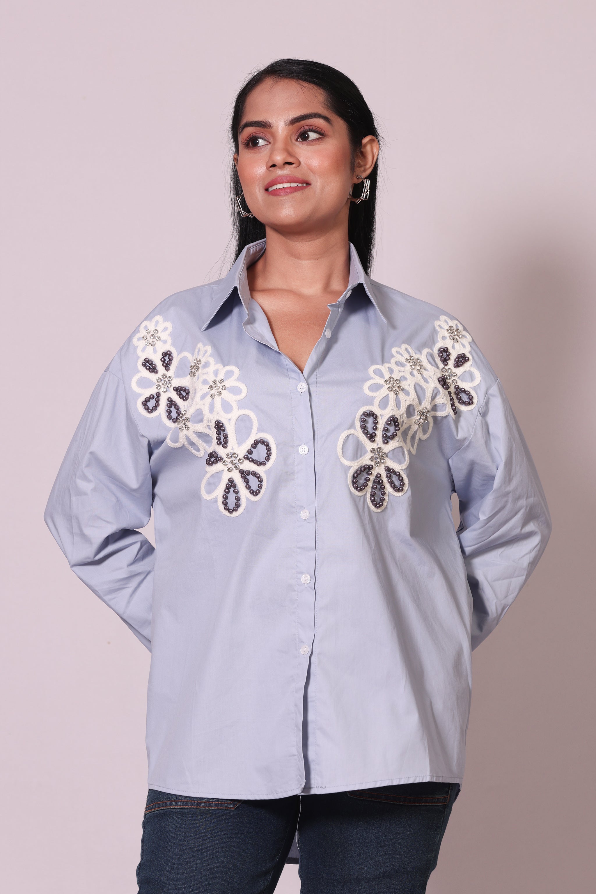 Flowers Lace Shirt