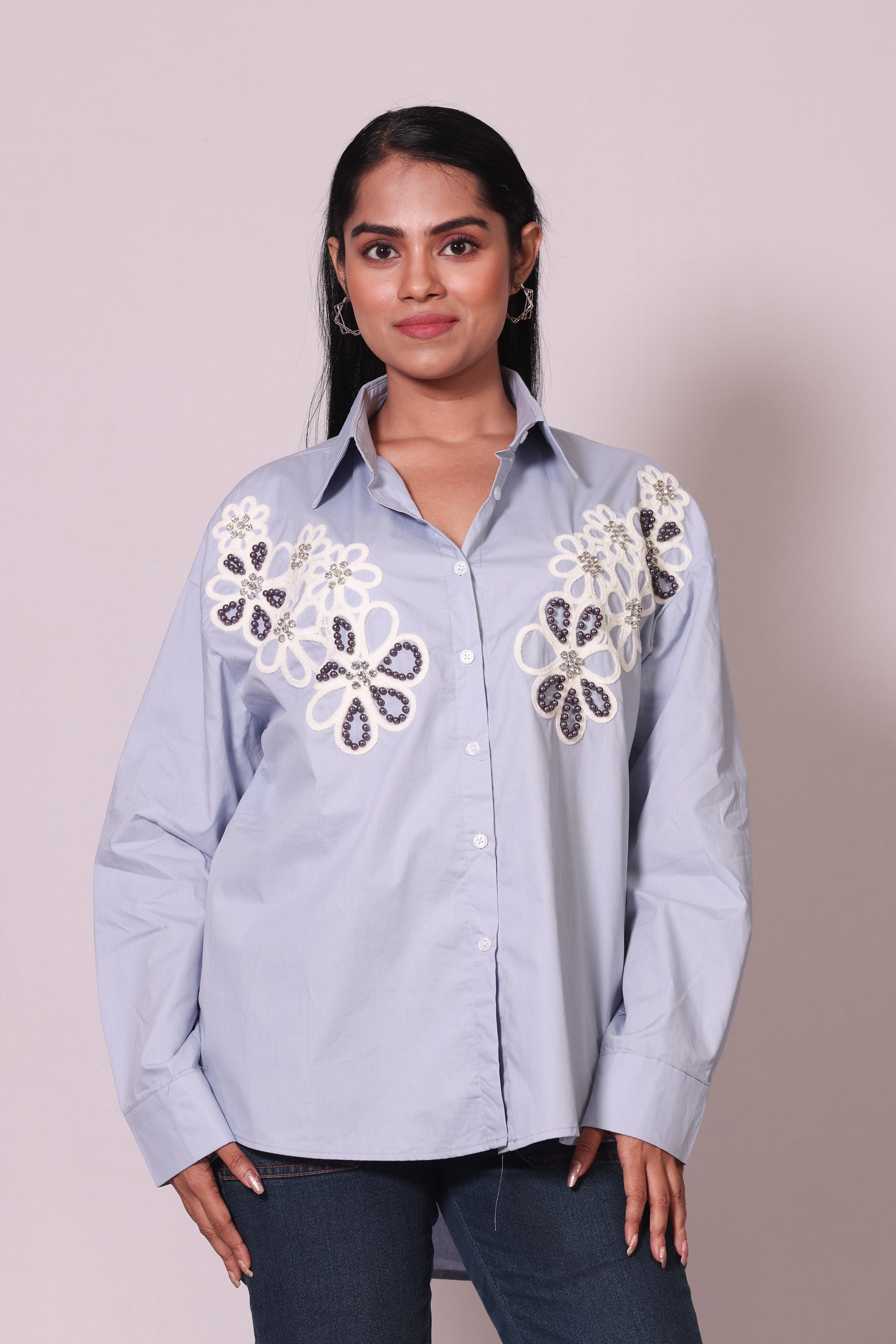 Flowers Lace Shirt