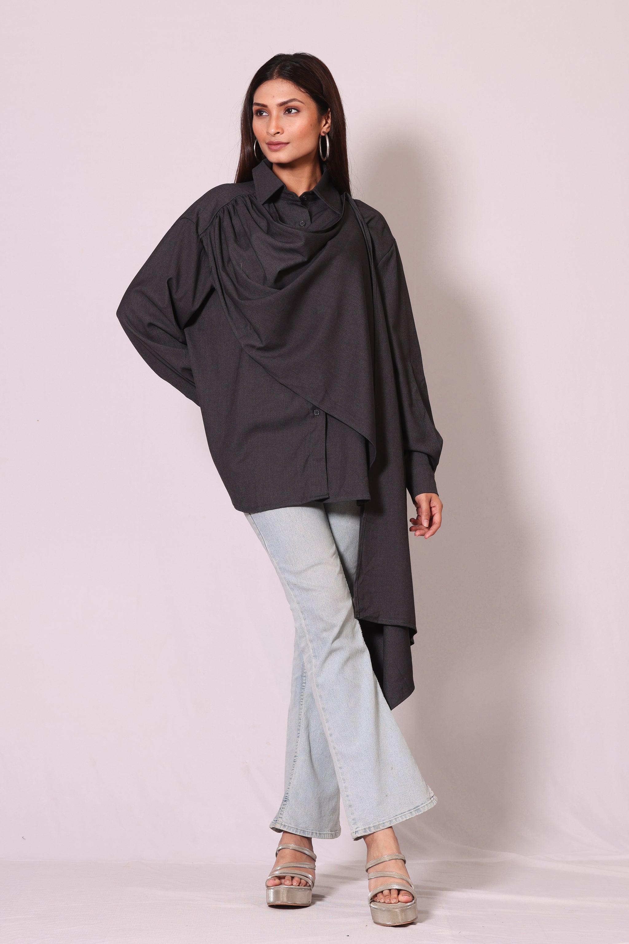 Drape Noir Shirt