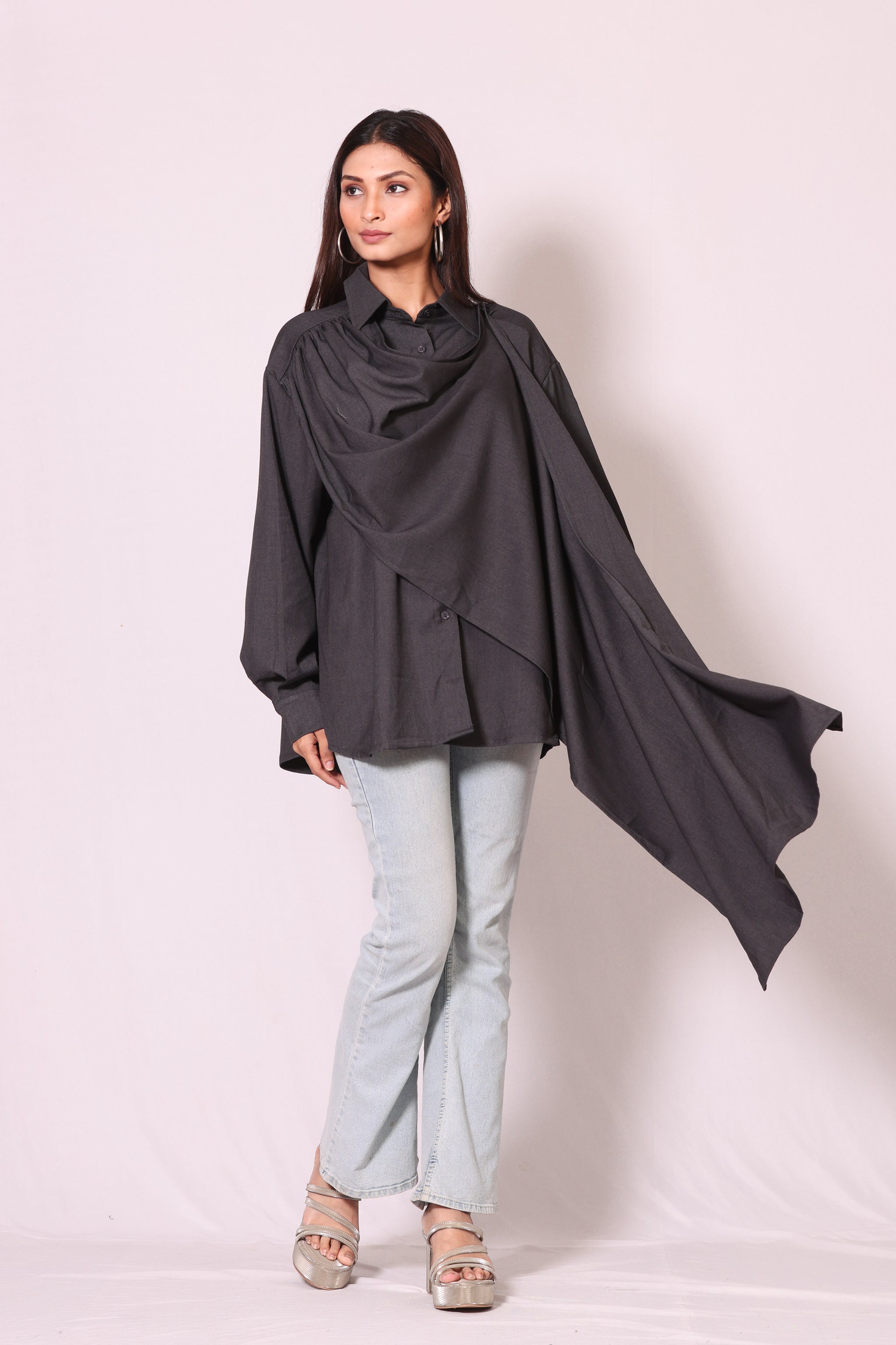 Drape Noir Shirt