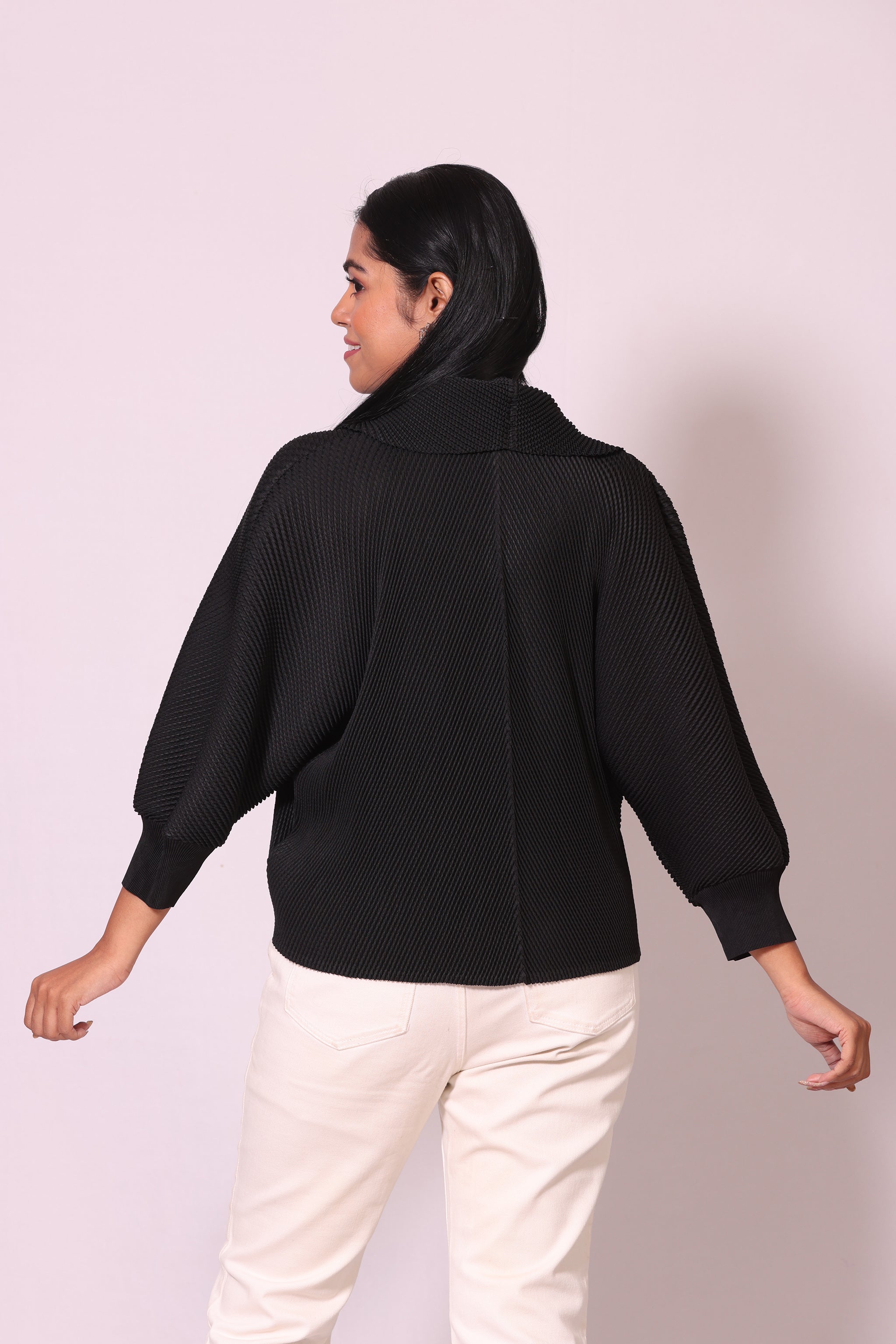 Pleat Zip Shirt