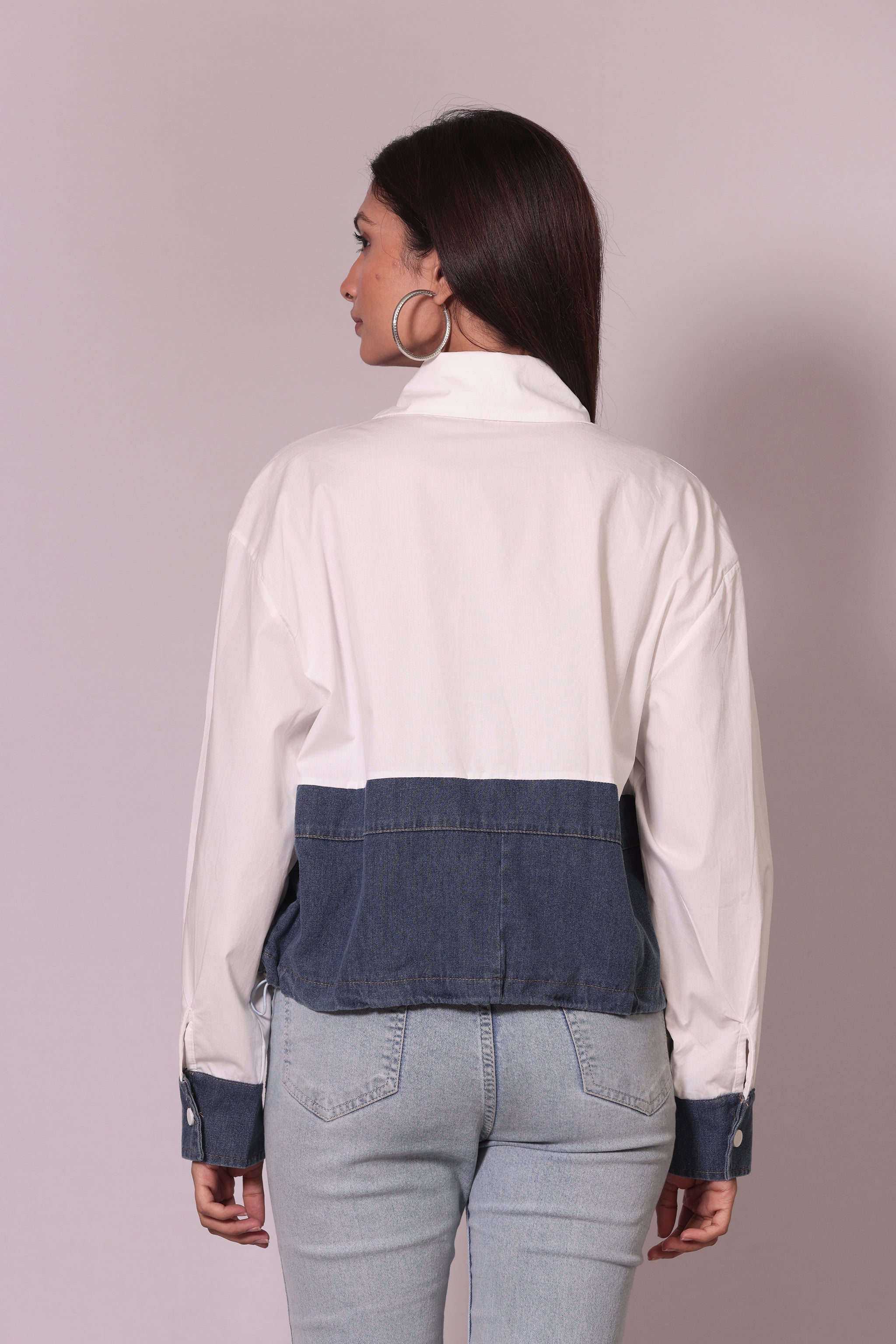 Denim Bow Shirt