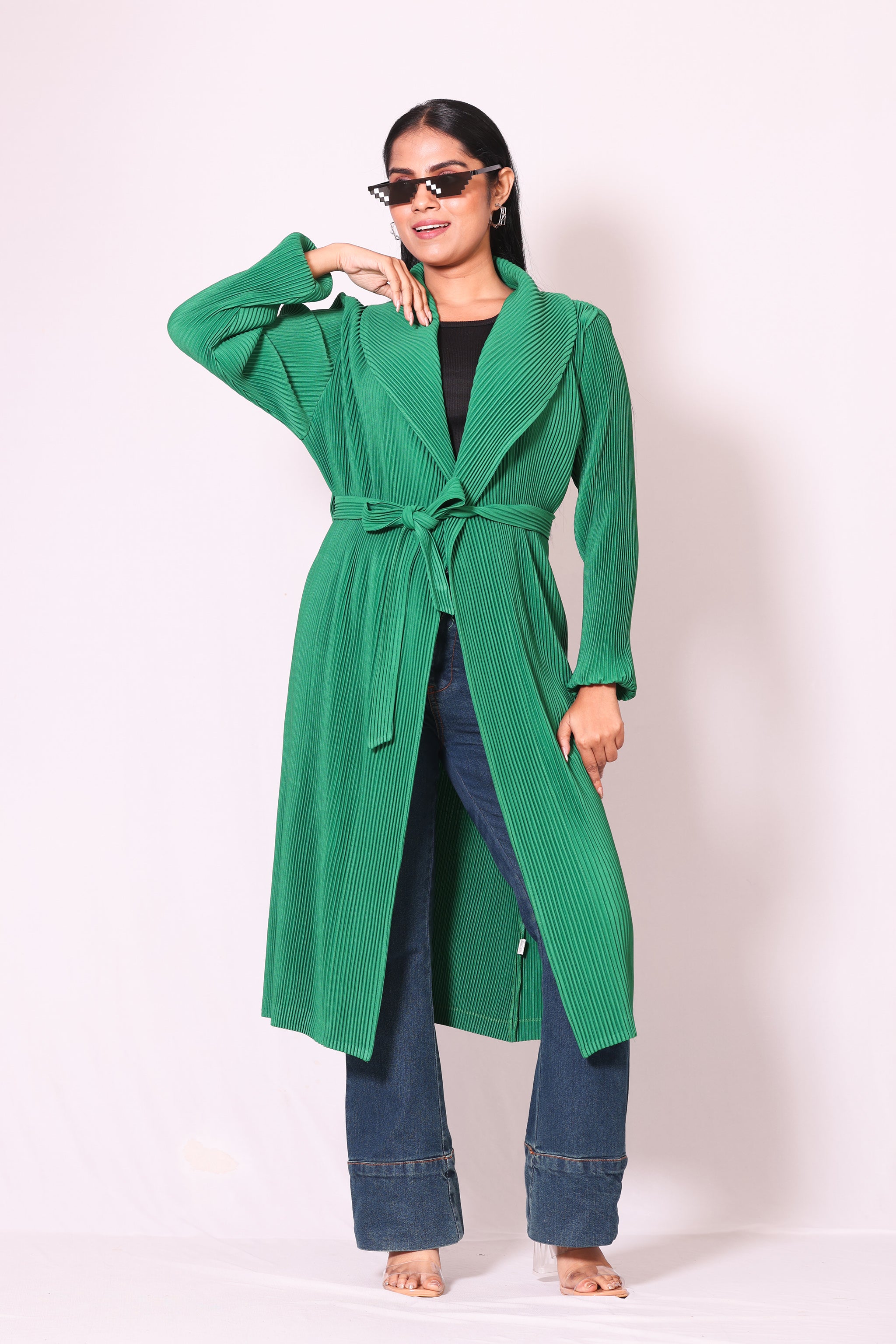Crinkled Cape Jacket