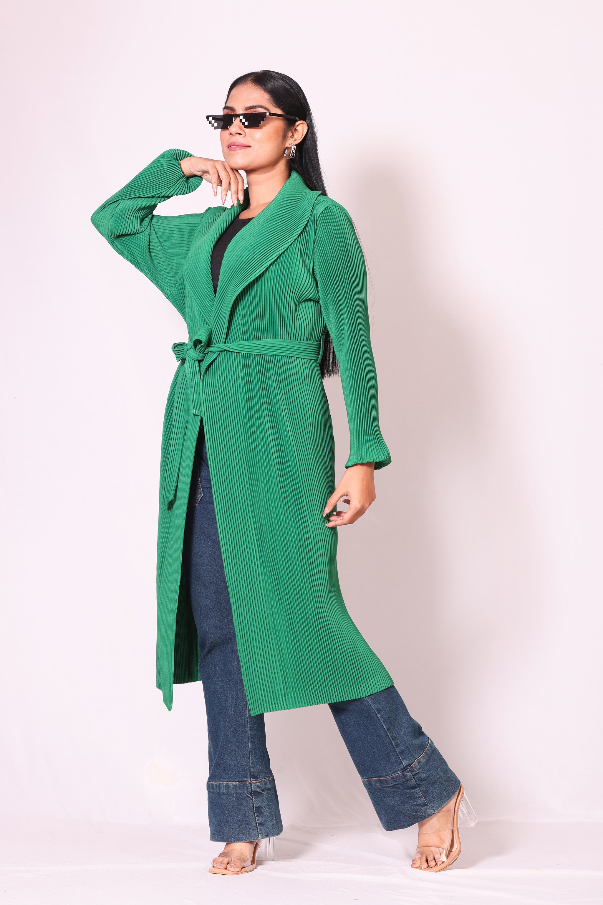 Crinkled Cape Jacket