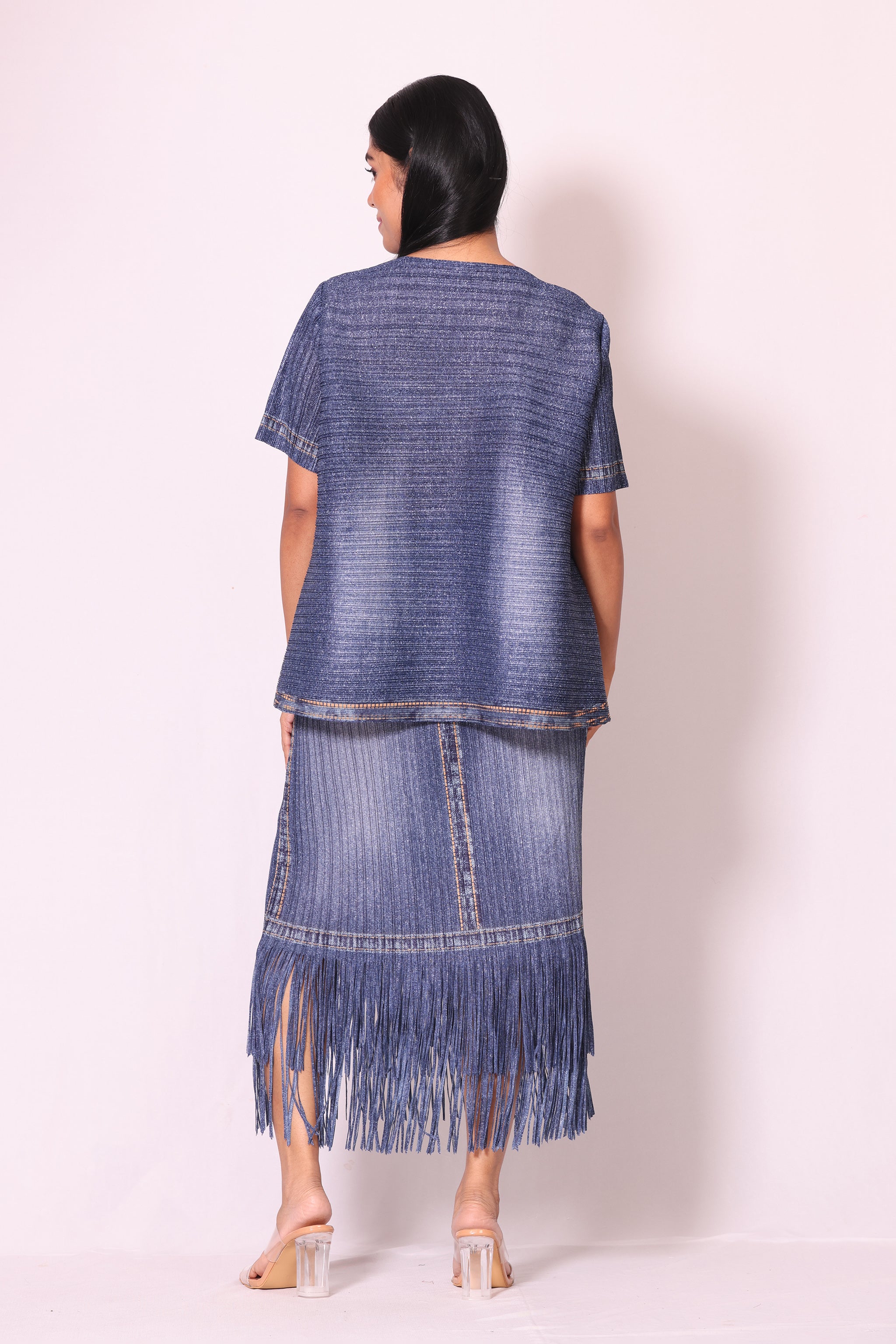 Smoky Wash Skirt Set
